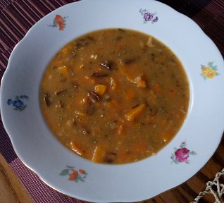 Dýňová polévka ala bramboračka