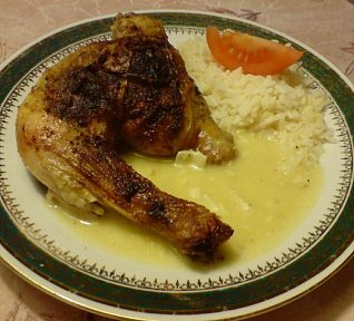 Kuře s hermelínovou omáčkou