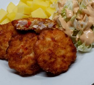 Kuřecí řízky s mozzarellou