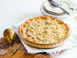 Francouzský koláč s hruškami