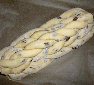 Tvarohová vánočka