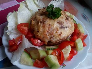 Portobello (nejen) s uzeným sýrem