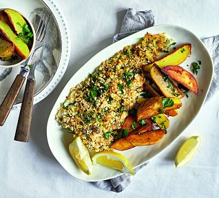 Treska s bylinkovou krustou