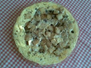 Houbovo-knedlíková omeleta