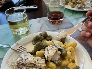 Treska na smetaně s gnocchi