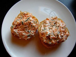 Mrkvová-pažitková pomazánka Mrkvová-pažitková pomazánka