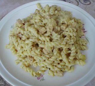 Těstovinový salát s jogurtem