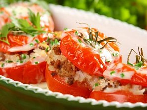 Rajčata plněná masem
