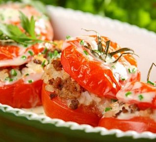 Rajčata plněná masem