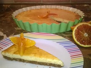 Cheesecake z červeného pomeranče