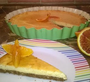 Cheesecake z červeného pomeranče