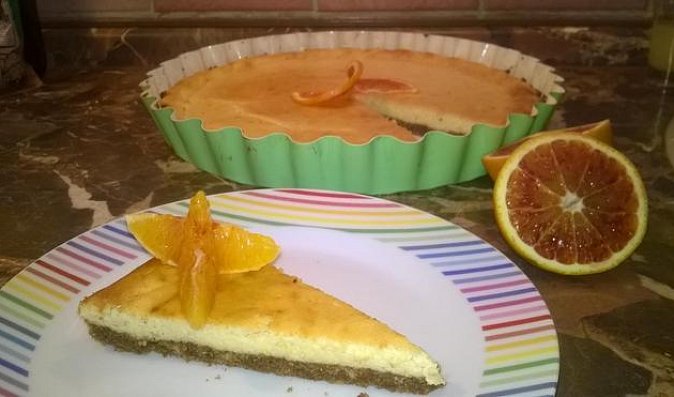 Cheesecake z červeného pomeranče