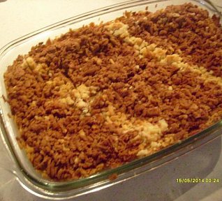 Strouhaná tvarohová buchta