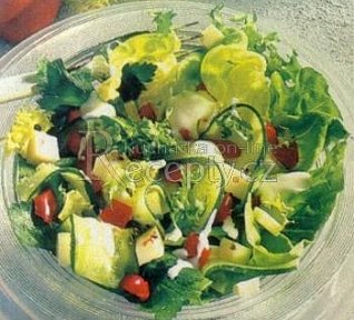 Zeleninový salát s jogurtovou zálivkou