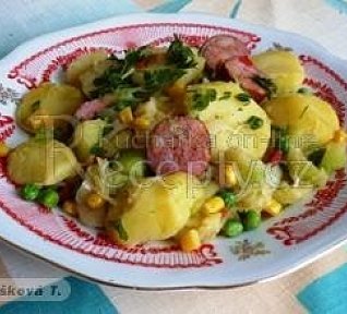 Klobása na zelenině