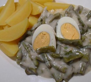Fazolky na smetaně s koprem - sladkokyselé Fazolky na smetaně s koprem - sladkokyselé