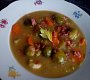 Kapustičková polévka se zeleninou a červenou čočkou
