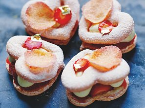 Makronková srdíčka