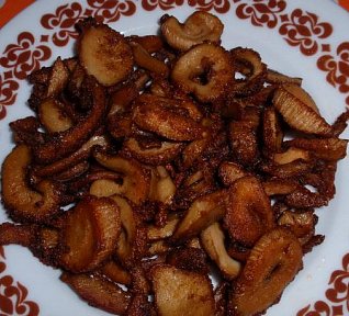 Kořeněné chipsy z hlívy