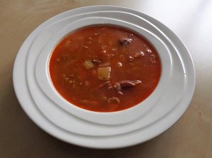 Uzená kuřecí polévka