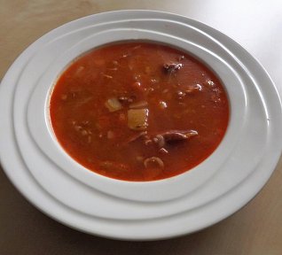 Uzená kuřecí polévka