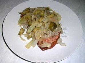 Pálivá topinka cibulka