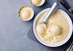 Domácí vanilková zmrzlina