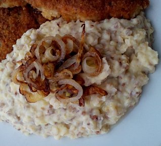 Smetanová bramborová kaše s pohankou