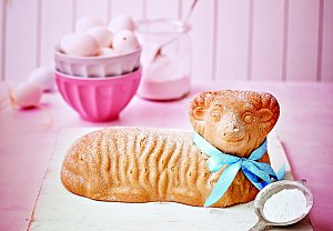 Ořechový celozrnný beránek