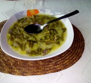 Fazolkovo-žampiónová polévka