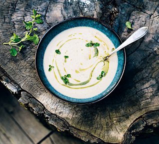 Krémová fazolová polévka