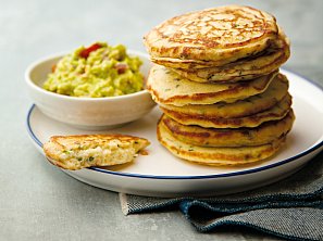 Ricottové lívance s avokádovým dipem