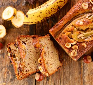 Ořechovo-banánový chlebíček