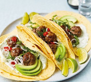 Tortilly s masovými kuličkami