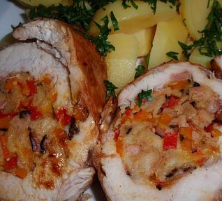 Kuřecí roláda s dýní