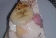 Nepečený banánovo/lentilkový dort