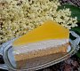 Svěží dort / řez s bezinkovým želé