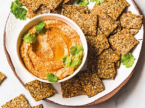 Semínkové krekry s bylinkami