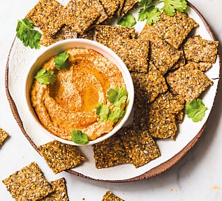 Semínkové krekry s bylinkami