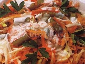 Podzimní salát s fazolkami