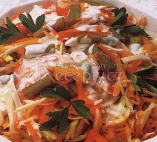 Podzimní salát s fazolkami