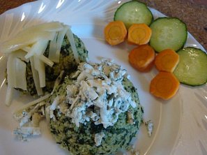 Kuskus se špenátem či mangoldem