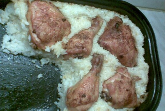 Dietní pečené kuře s rýží