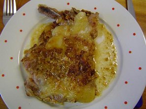 Česneková krkovička naložená v mléce Česneková krkovička naložená v mléce