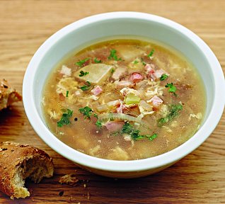 Ostrá česnečka s tvarůžky