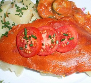 Filety na zelenině - zapečené