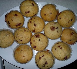 Muffiny s kousky čokolády