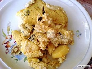 Tvarohový nákyp s jablky II.