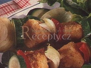 Pikantní sýrové špízy