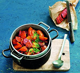 Brambory s kuřecím masem